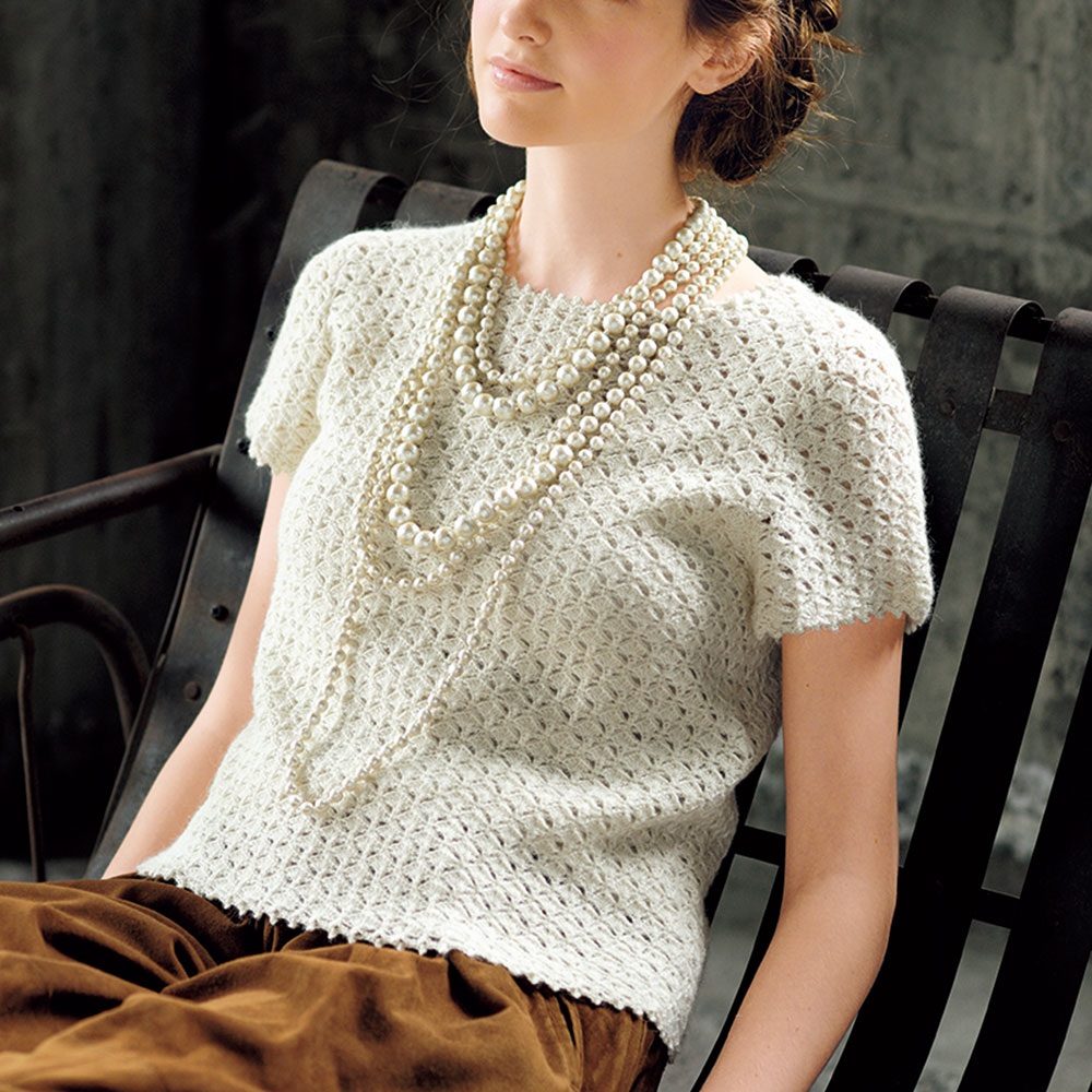 〈レシピ〉アルパカヤーンの半袖プル