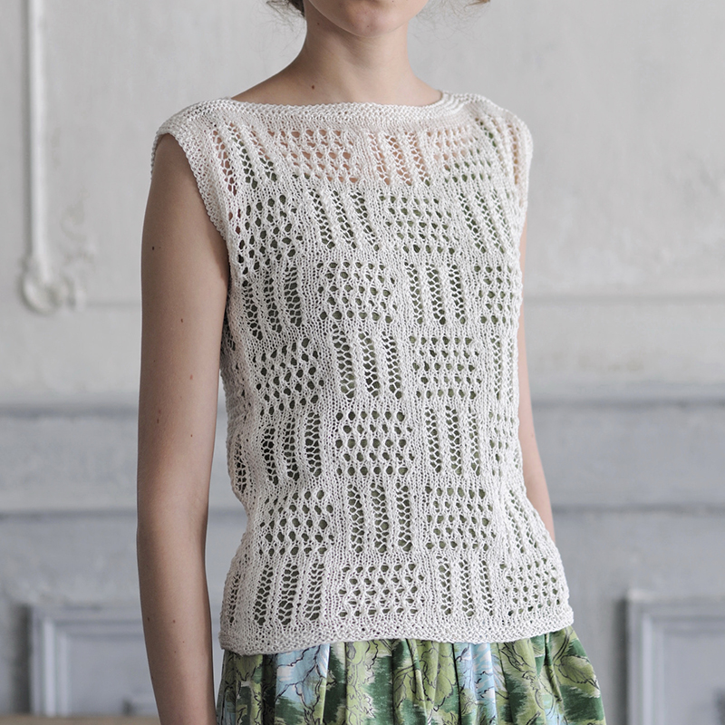 〈レシピ〉スクエアモチーフのプルオーバー