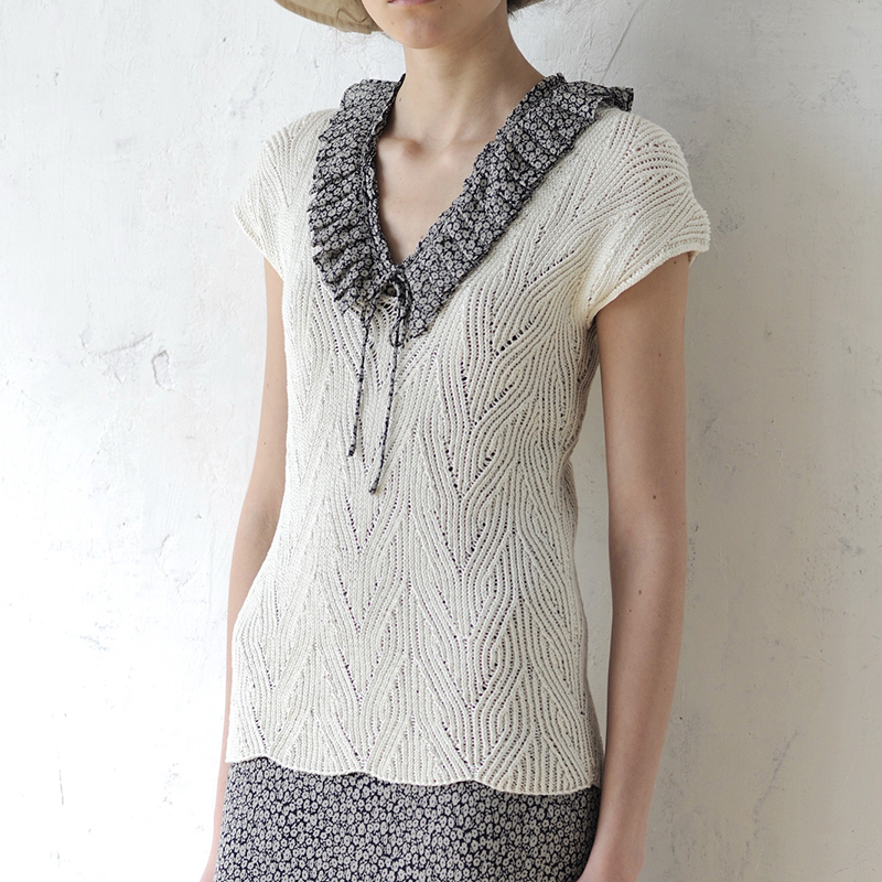 〈レシピ〉Vネックのプルオーバー