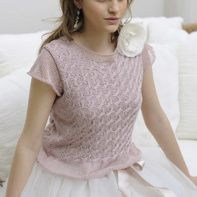 〈レシピ〉ケーブル模様のプルオーバー