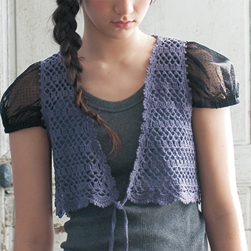 〈レシピ〉うす紫のジレ