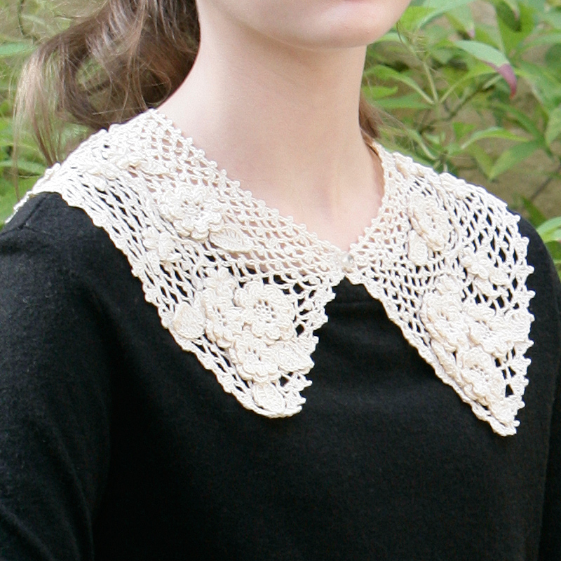 〈レシピ〉アイリッシュモチーフのつけ衿