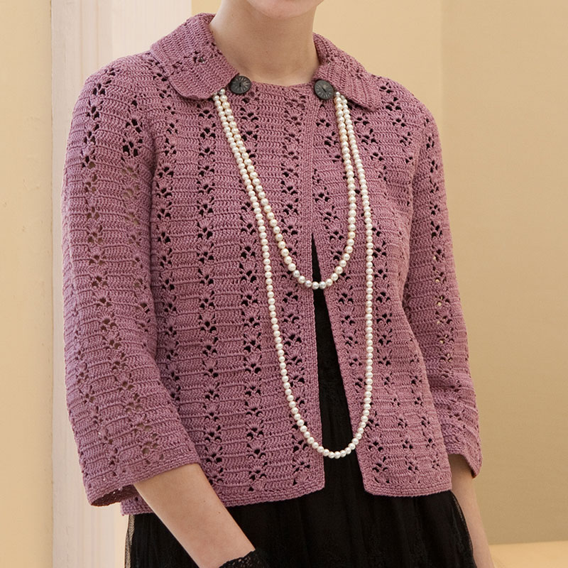 〈レシピ〉ダブルボタンの衿つきジャケット