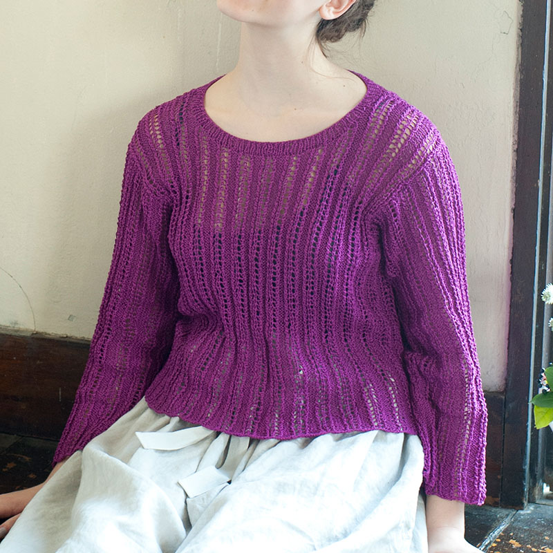 〈レシピ〉スクエアスリーブのプルオーバー