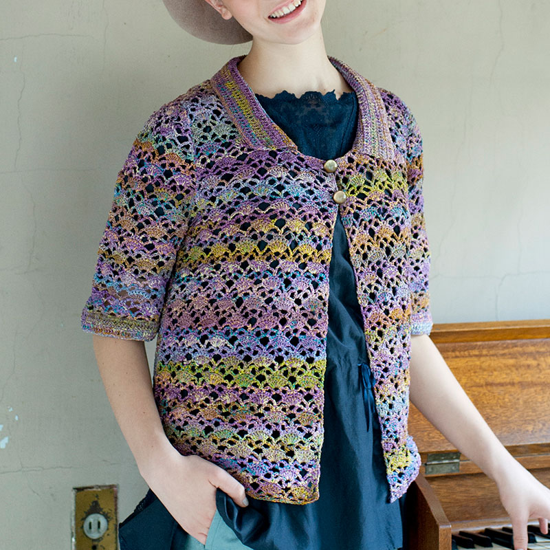 〈レシピ〉扇型模様のサマージャケット