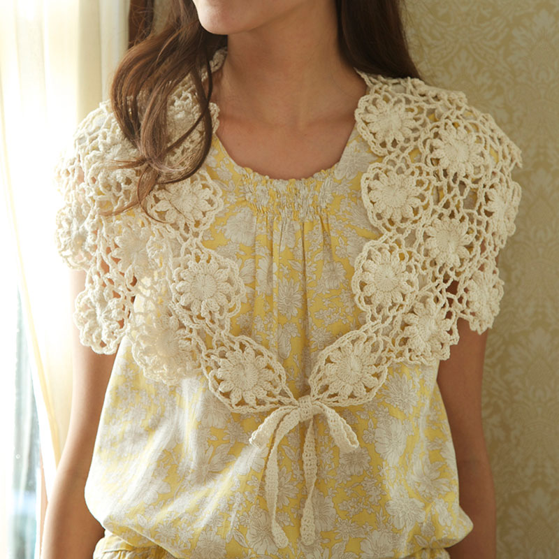 〈レシピ〉モチーフつなぎのショール