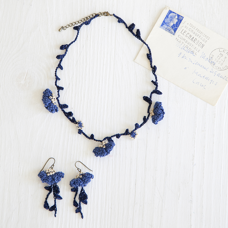 〈レシピ〉ネックレス＆ピアス＆ヘアピン