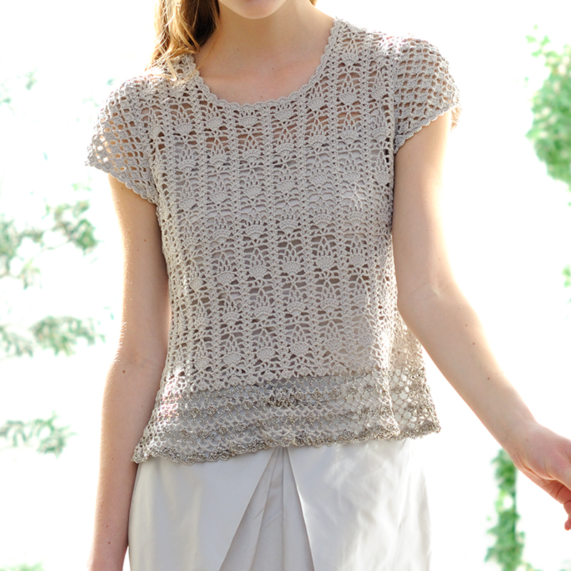 〈レシピ〉パイナップル模様のプルオーバー