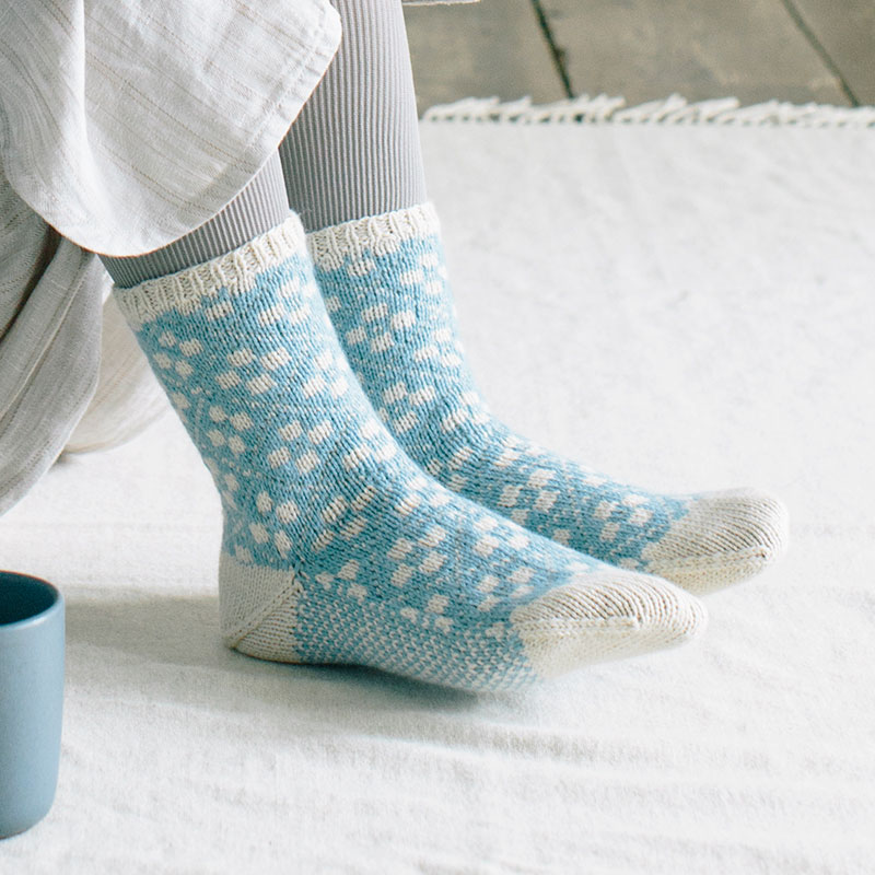 〈レシピ〉お花の靴下