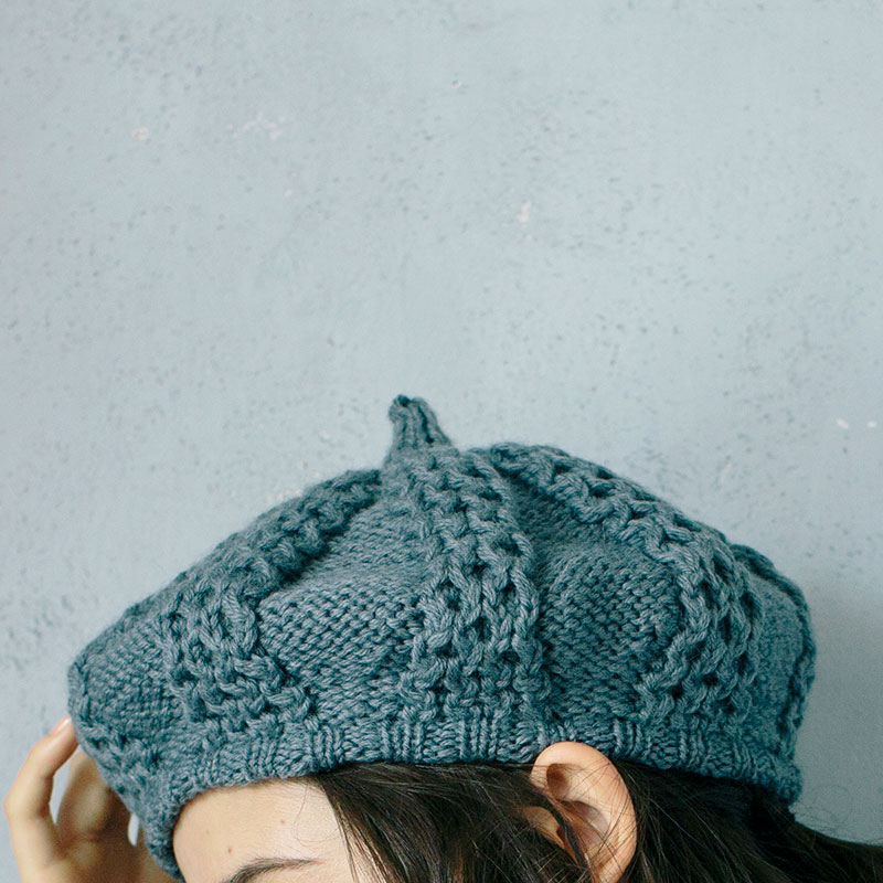 〈レシピ〉ハニカム模様のベレー（大人用）