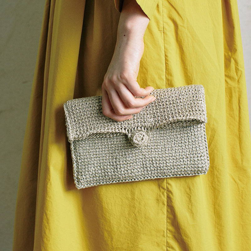 〈レシピ〉引き揃えのクラッチバッグ