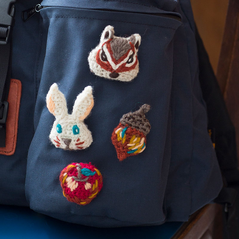 〈レシピ〉森の動物たちのブローチ