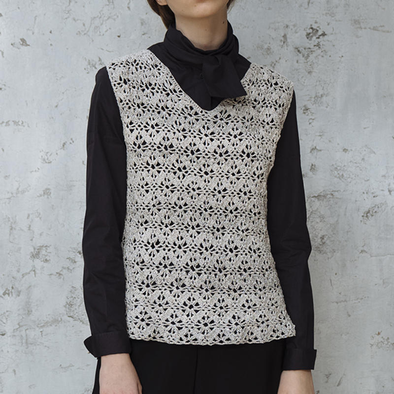 〈レシピ〉Vネックのベスト