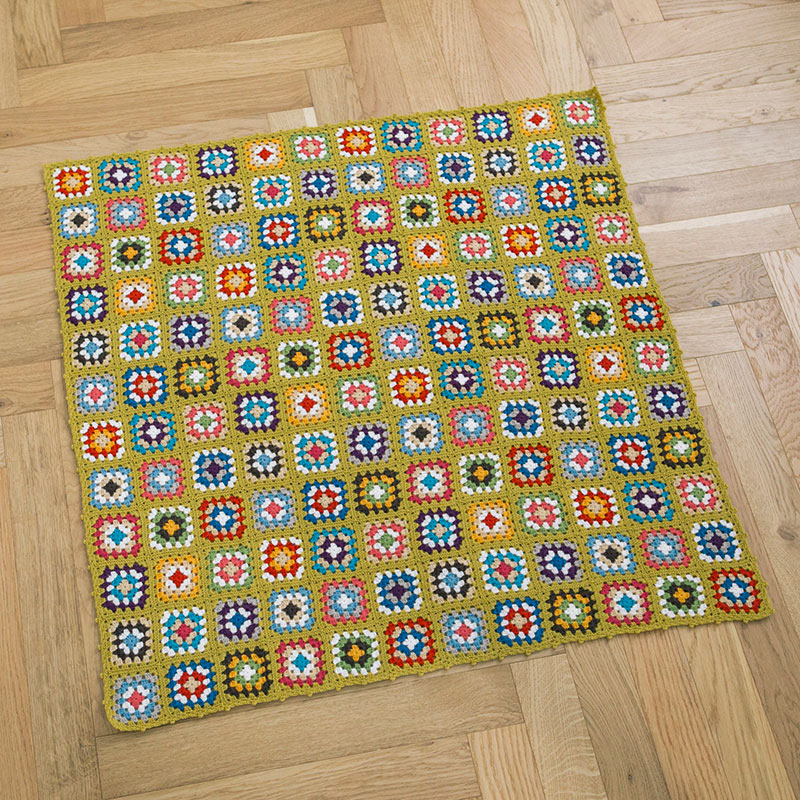 〈レシピ〉グラニースクエアのブランケット