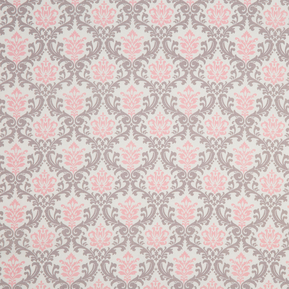 プレシャスダマスク ピーチ×シルバー（1m単位）