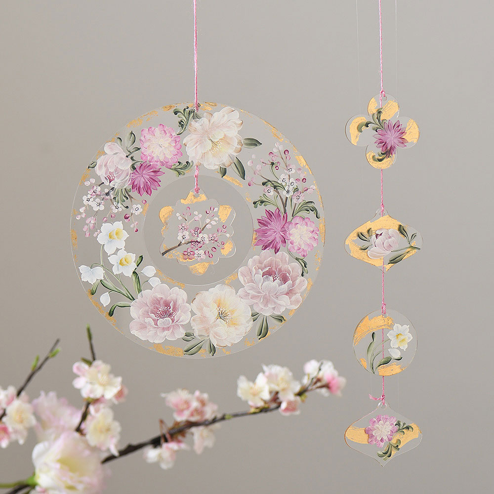 〈動画レッスン〉沖 昭子の「牡丹の新春リース」を描く 