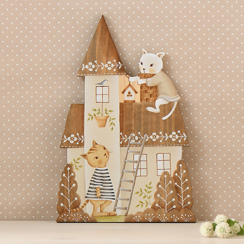 〈動画レッスン〉出口むつみの「ネコのおうち」を描く