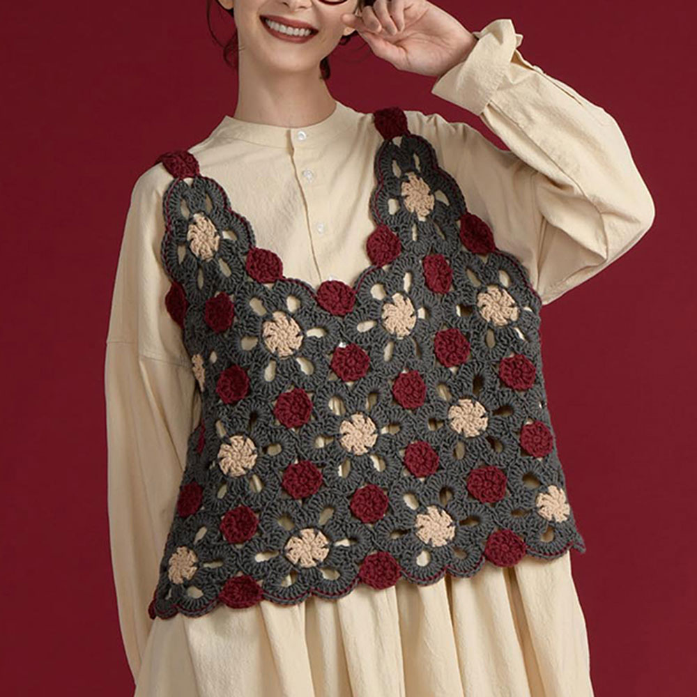 〈糸セット〉モチーフキャミソール