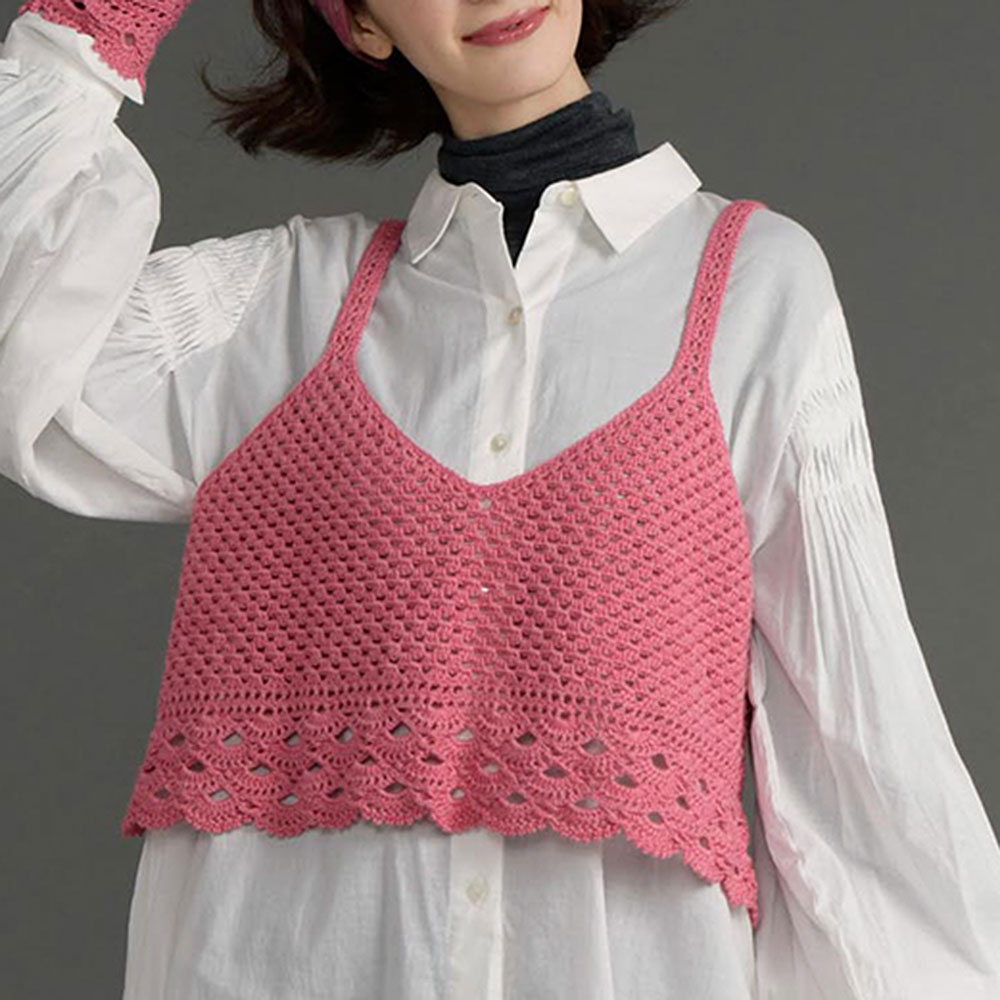 〈糸セット〉スカラップのビスチェ