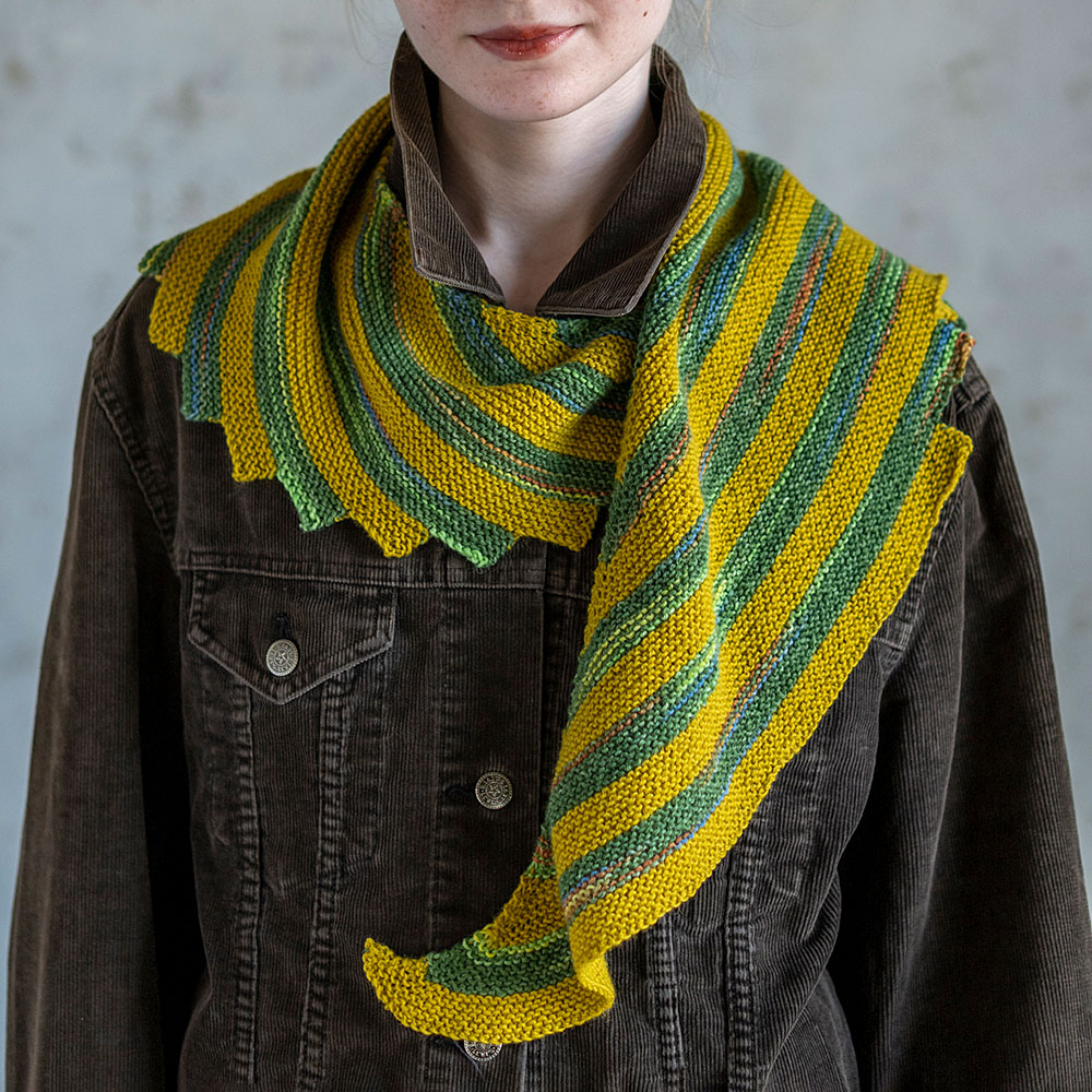 ドラゴンショール 黄×緑系［編み図別売］