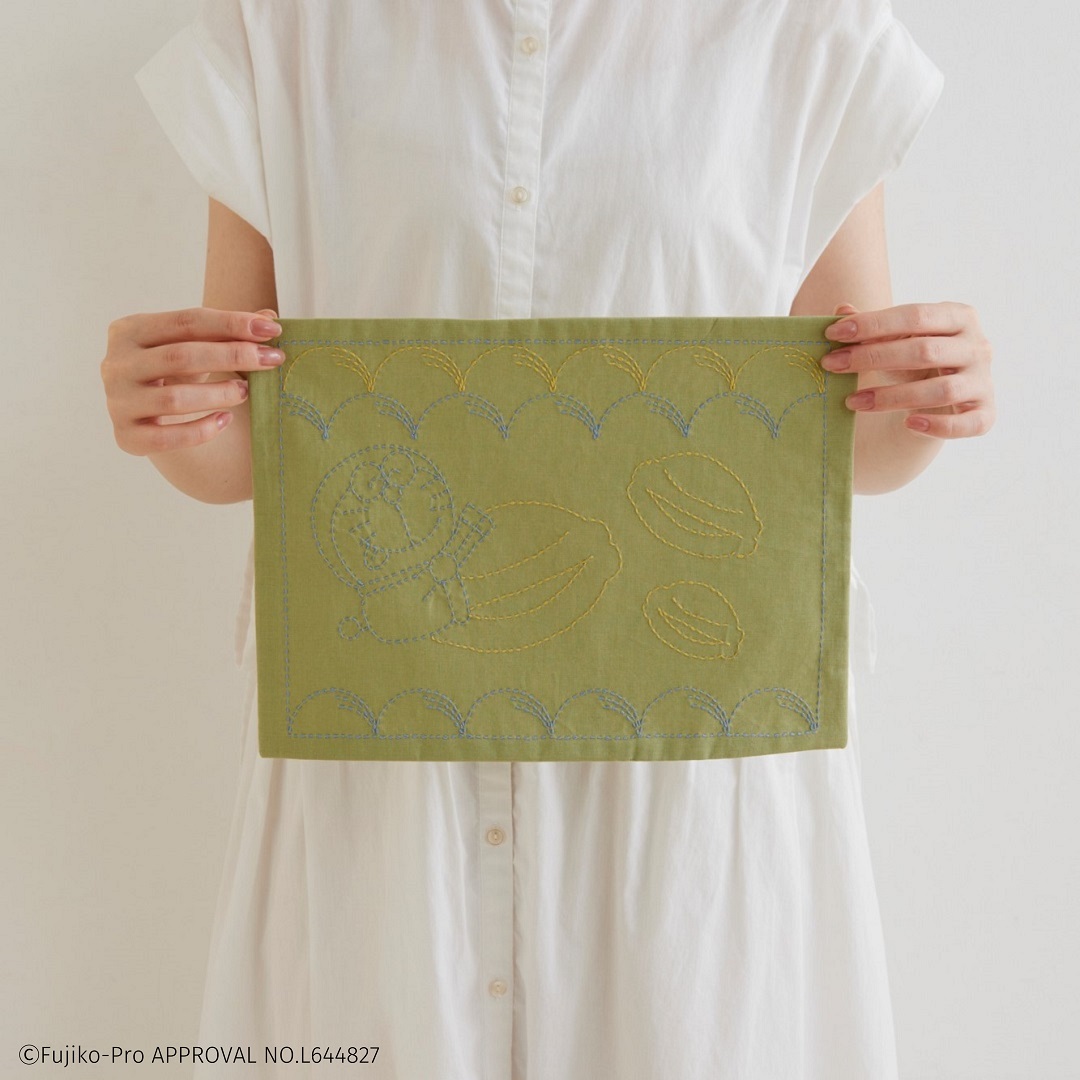 I’m Doraemon 和の伝統柄刺し子小もの 野分（ランチョンマット）