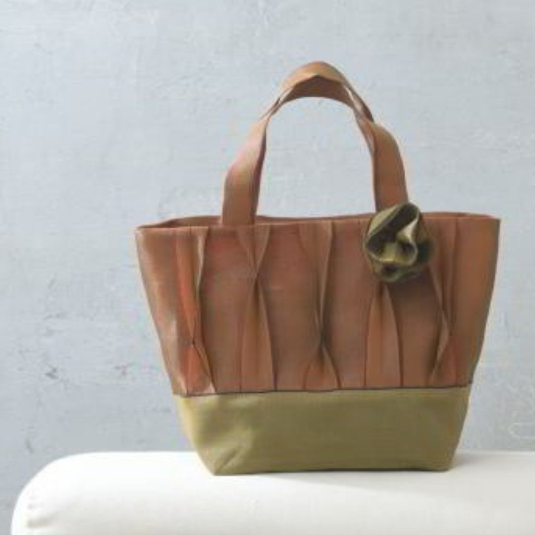 たたみテープで作るバッグ（オレンジ）