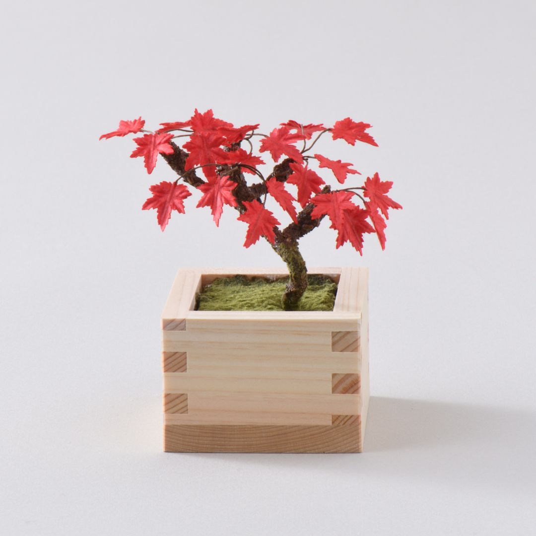 和紙盆栽キット 十二の季　紅葉